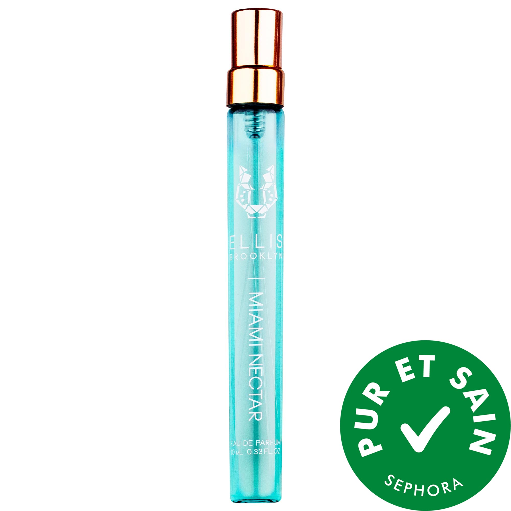 Ellis Brooklyn Eau de parfum MIAMI NECTAR avec noix de coco et ananas rose en vaporisateur de voyage 0.33 oz / 10 ml eau de parfum vaporisateur