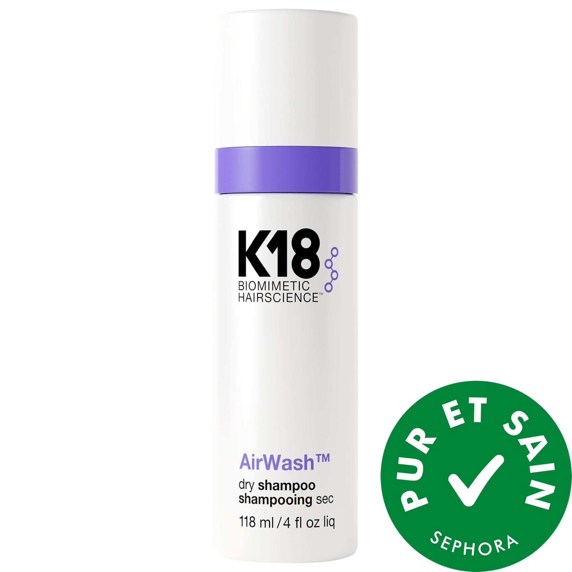 K18 Biomimetic Hairscience Shampoing sec AirWash™ 4 oz/118 mL