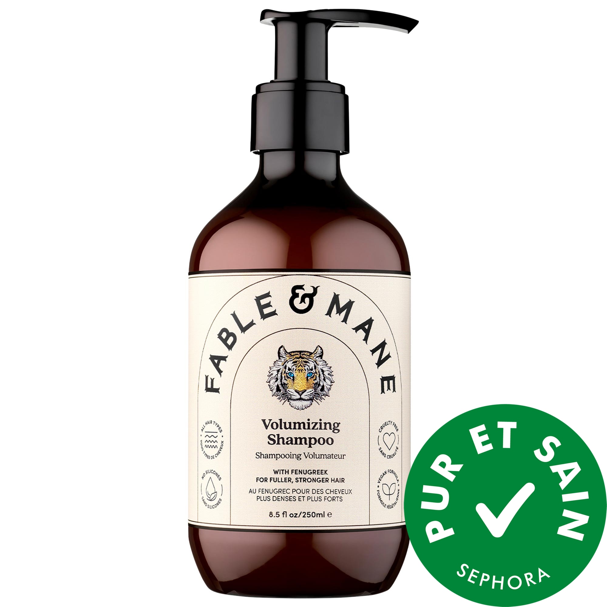 Fable & Mane Shampooing volumisant pour cheveux fins, secs et clairsemés 8.5 oz / 250mL