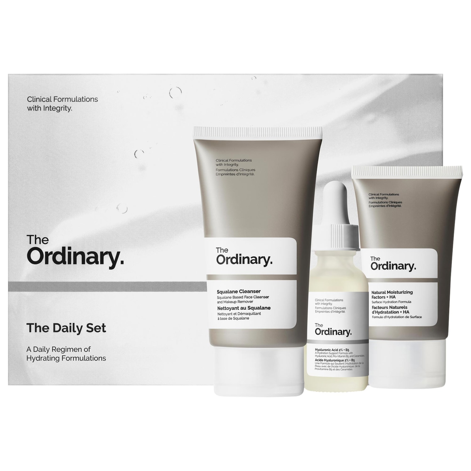 Набор с сывороткой с гиалуроновой кислотой The Ordinary The Daily Set — фото 1
