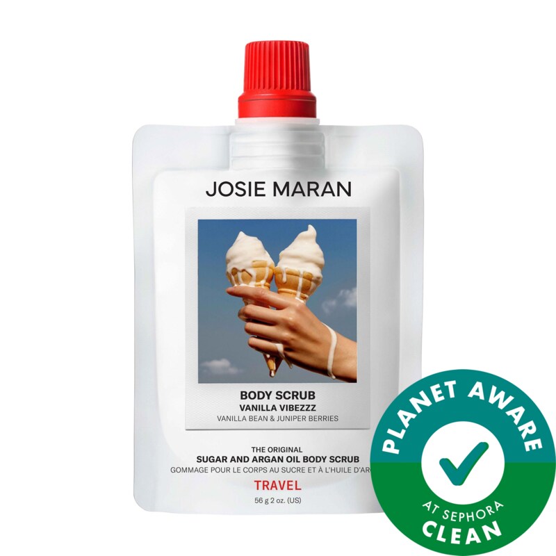 Mini Vanilla Vibezzz - Argan Oil + Sugar Balm Refillable Exfoliating Body Scrub