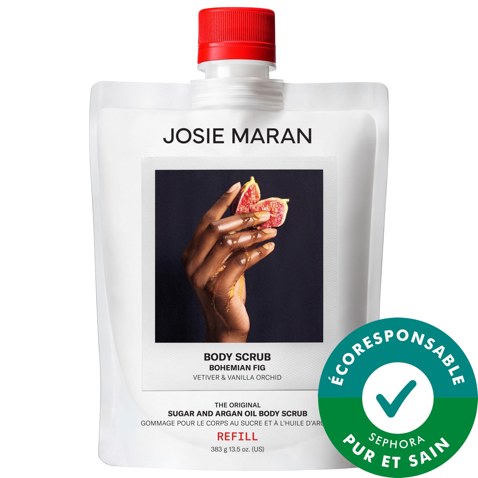 JOSIE MARAN Baume exfoliant rechargeable à l'huile d'argan et au sucre Bohemian Fig oz