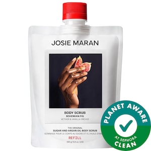 Josie Maran Bohemian Fig - Argan Oil + Sugar Balm Refillable Exfoliating Body Scrub Jar INTERNATIONAL SHIPPING