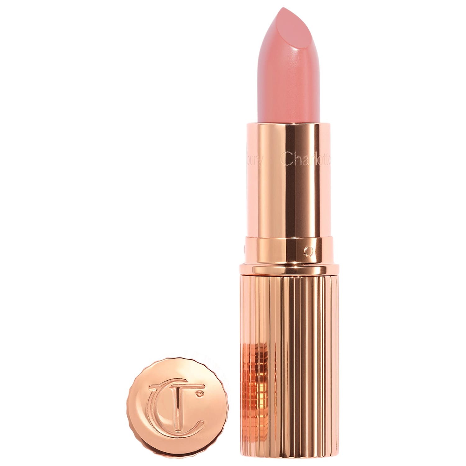 Charlotte Tilbury K.I.S.S.I.N.G Satin Shine Lipstick in Pillow Talk Fair