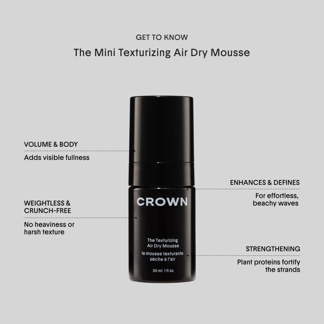 Мини-набор для волос при сушке без фена Crown Affair The Mini Air Dry — фото 3