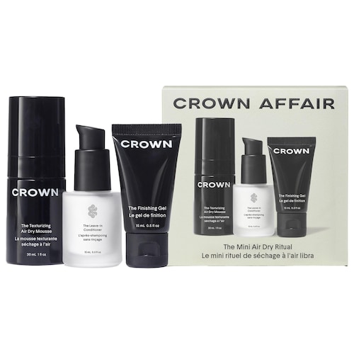 Мини-набор для волос при сушке без фена Crown Affair The Mini Air Dry