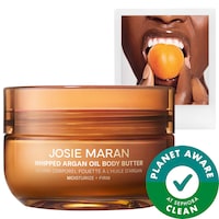 JOSIE MARAN - Vanilla Apricot - Whipped Argan Oil Refillable Firming Body Butter Jar
