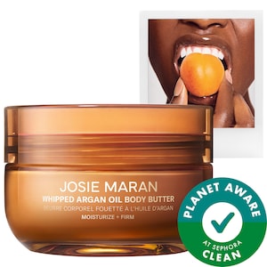 Josie Maran Vanilla Apricot - Whipped Argan Oil Refillable Firming Body Butter Jar INTERNATIONAL SHIPPING
