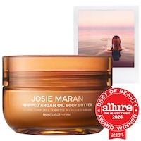 JOSIE MARAN - Vanilla Bean - Whipped Argan Oil Refillable Firming Body Butter Jar
