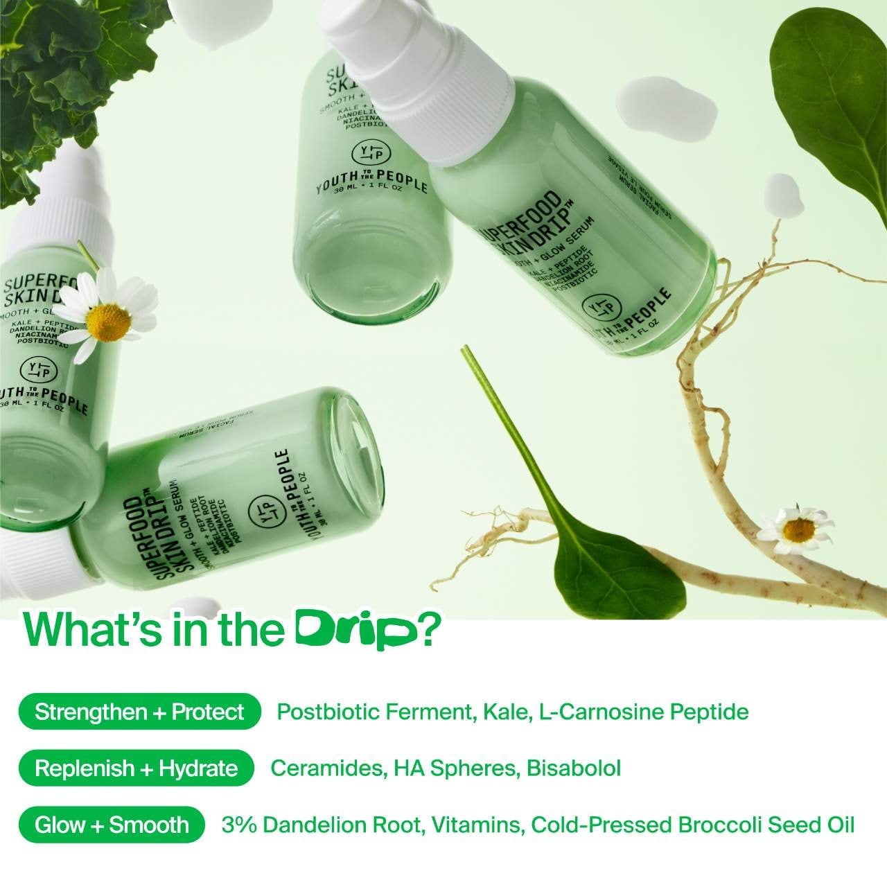 Сыворотка Youth To The People Superfood Skin Drip с пептидами и ниацинамидом — фото 8