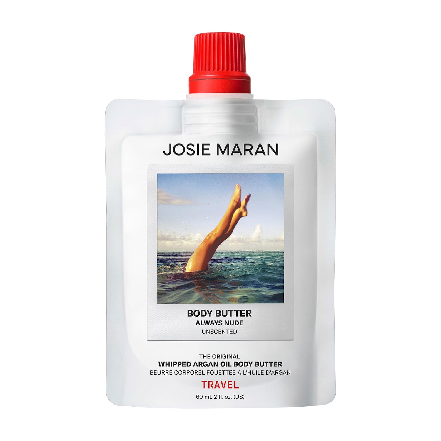Мини-версия взбитого масла для тела Josie Maran Always Nude, без запаха, сменный блок — фото 1