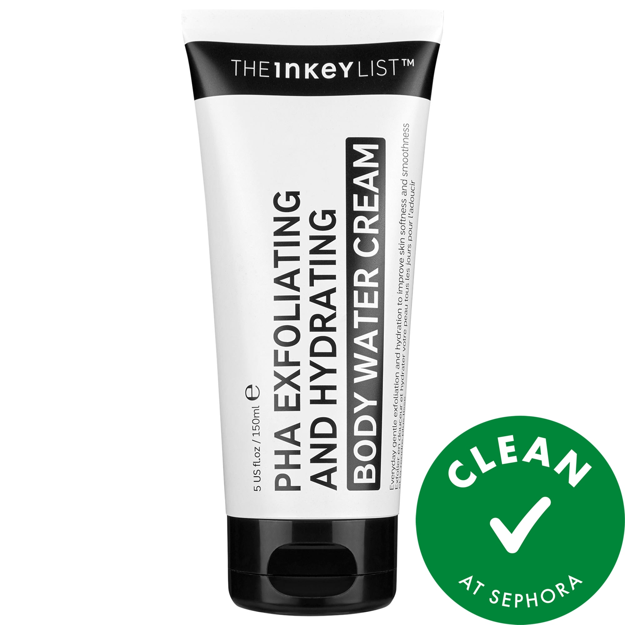 The INKEY List PHA Exfoliating and Hydrating Body Water Cream 5 oz