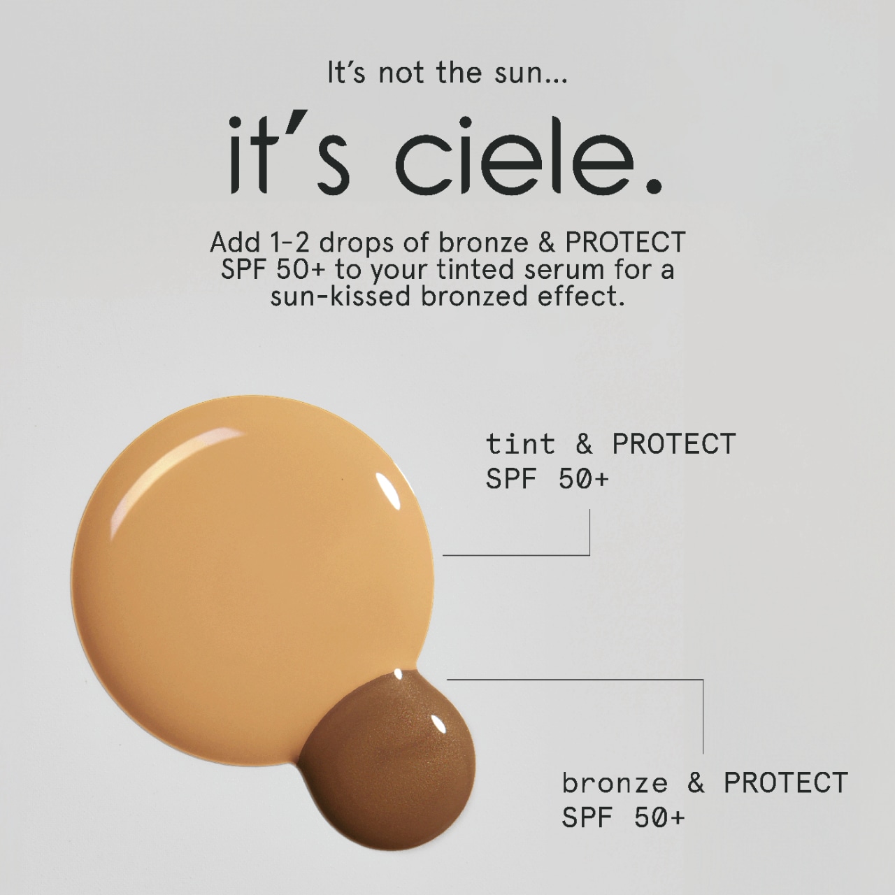 Бронзирующий концентрат с защитой ciele Bronze & Protect SPF 50+, цвет: Бронзовый, вариант 1 — фото 7