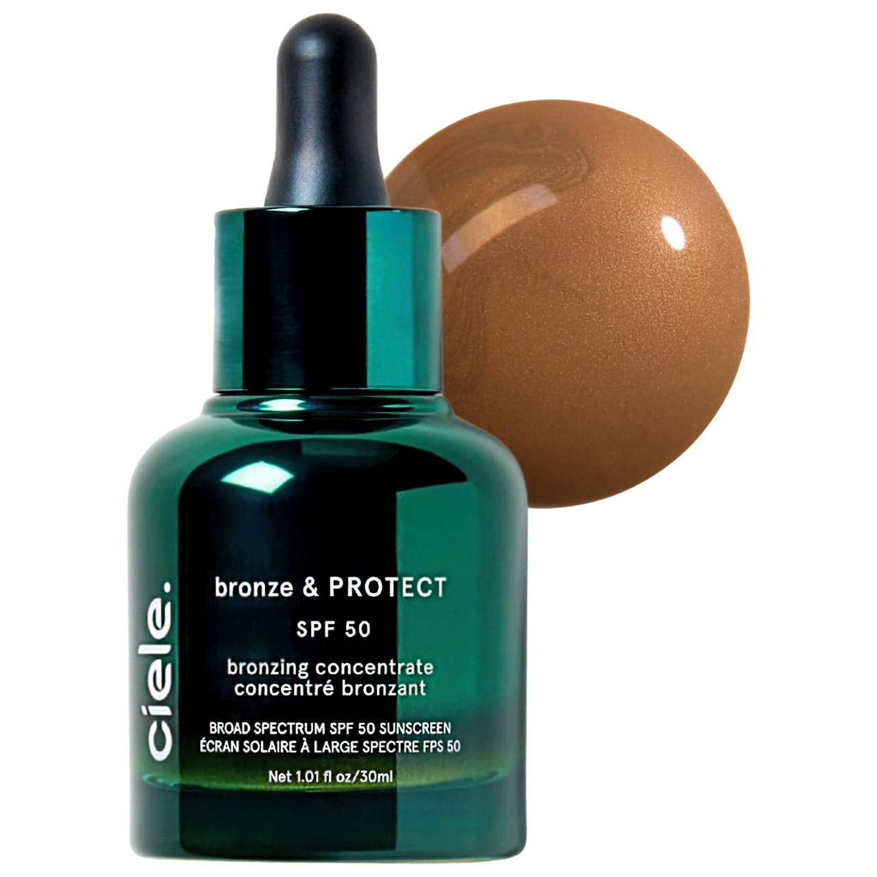 Бронзирующий концентрат с защитой ciele Bronze & Protect SPF 50+, цвет: Бронзовый, вариант 1 — фото 1
