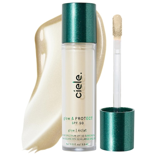 Жидкий хайлайтер с защитой ciele Glow & Protect SPF 50+