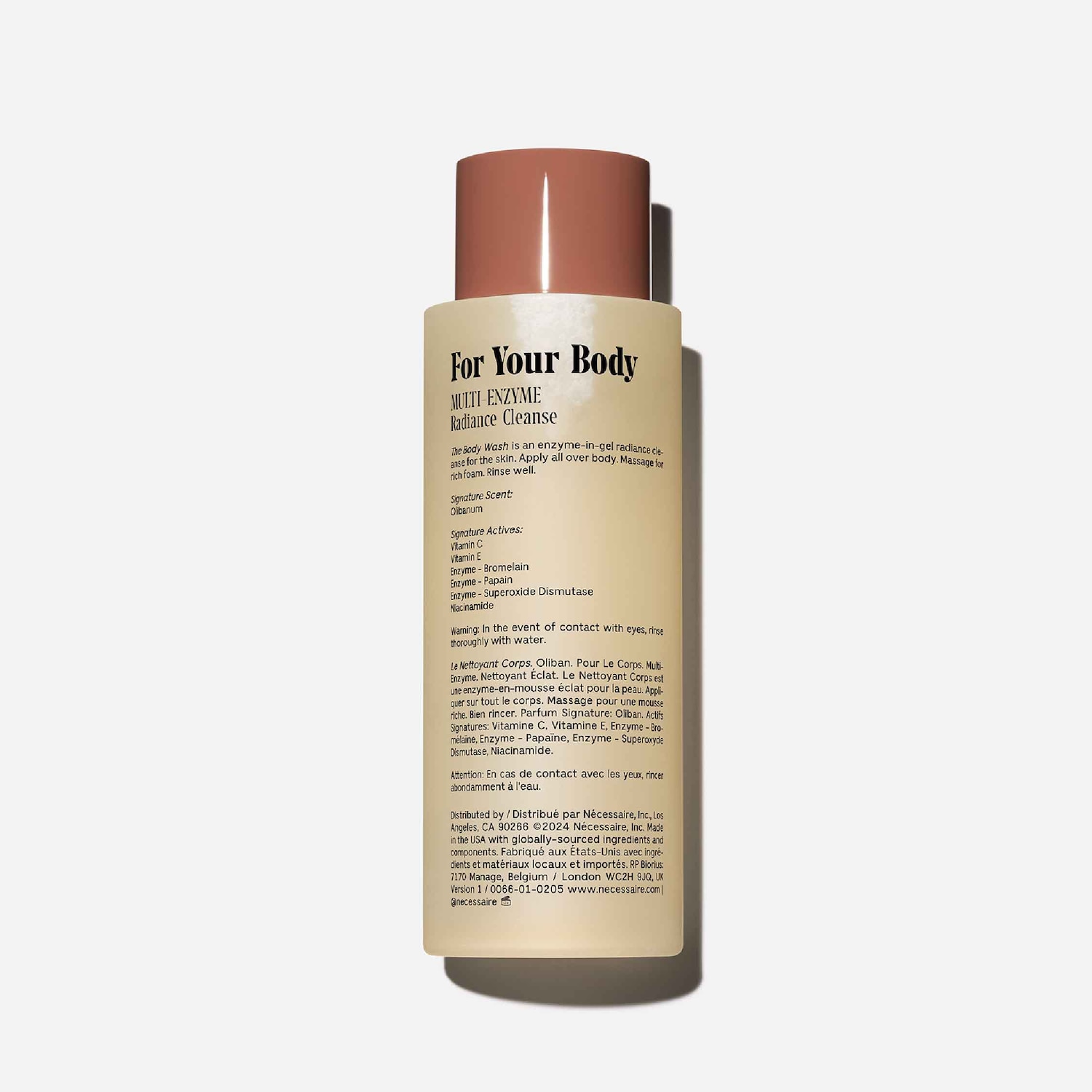 Гель для душа для сияния кожи с витамином C и энзимами Nécessaire The Body Wash Olibanum — фото 3