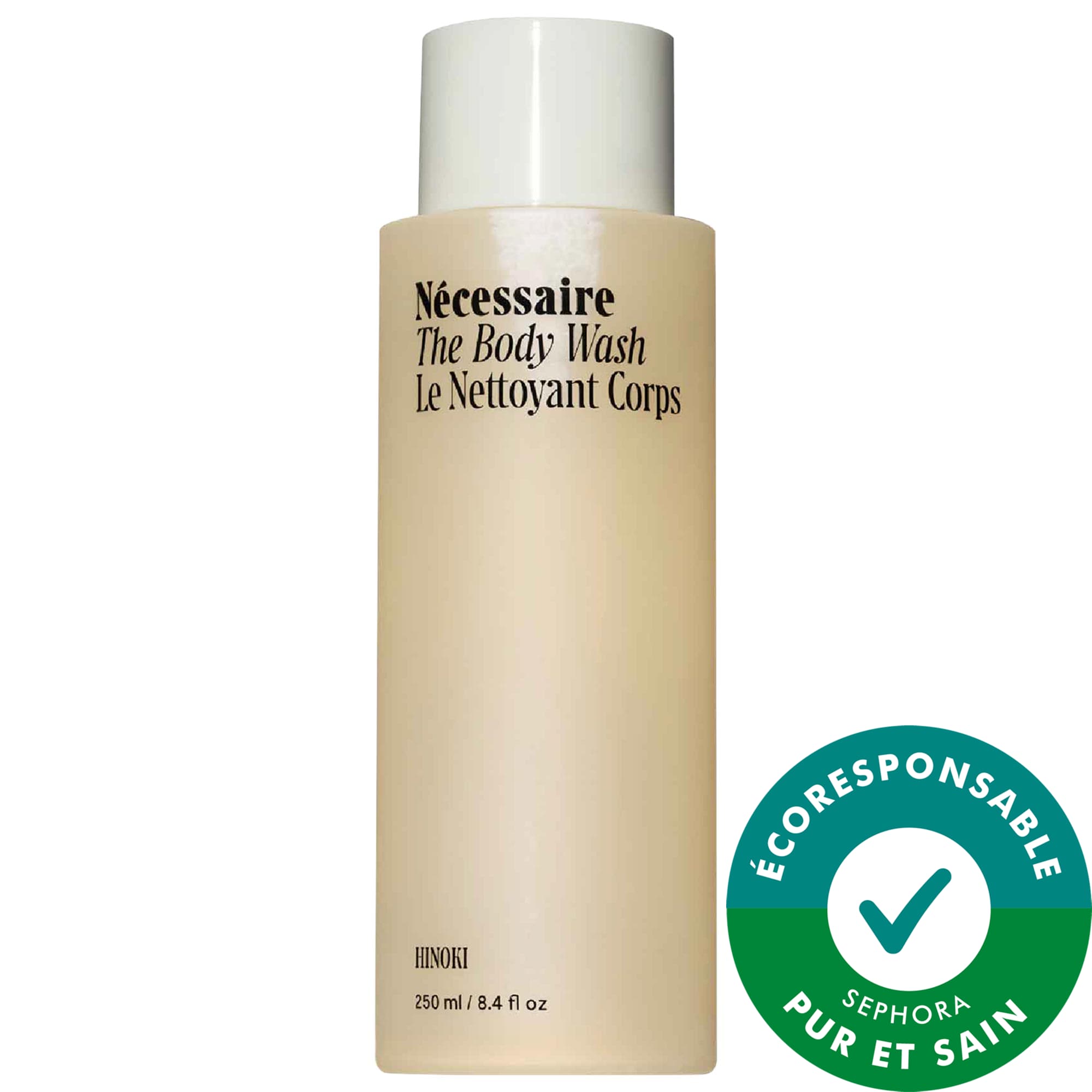 Nécessaire Le nettoyant corps Hinoki - Soin nettoyant adoucissant avec AHA/BHA/PHA + resvératrol 8.4 oz
