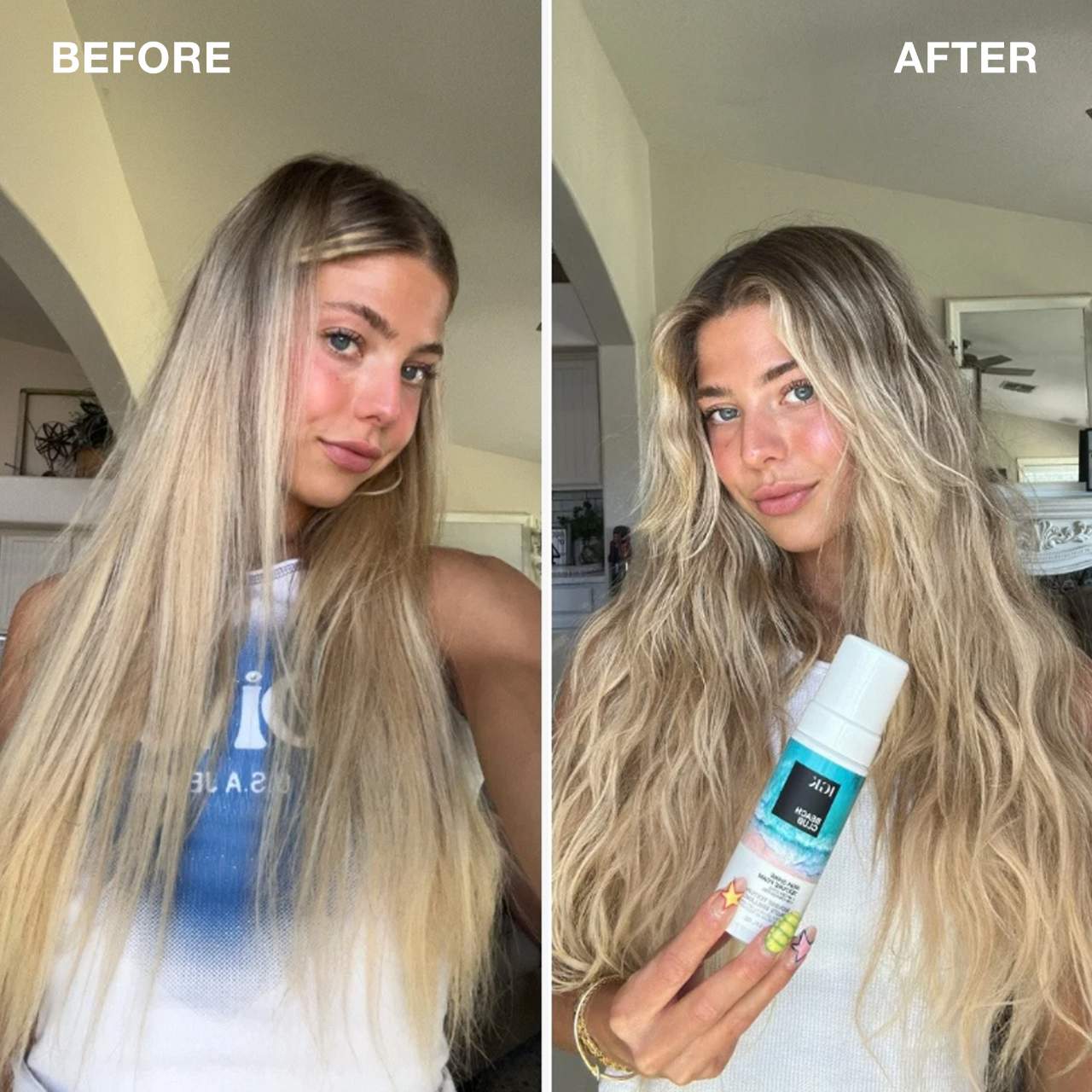 Beach Club High-Shine Hair Texture Foam - IGK | Sephora