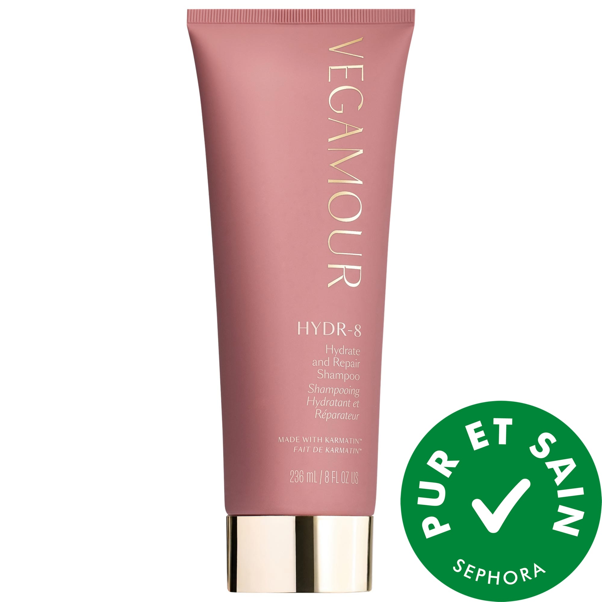 Vegamour Shampoing réparateur et hydratant HYDR-8 pour cheveux secs et endommagés 8 oz