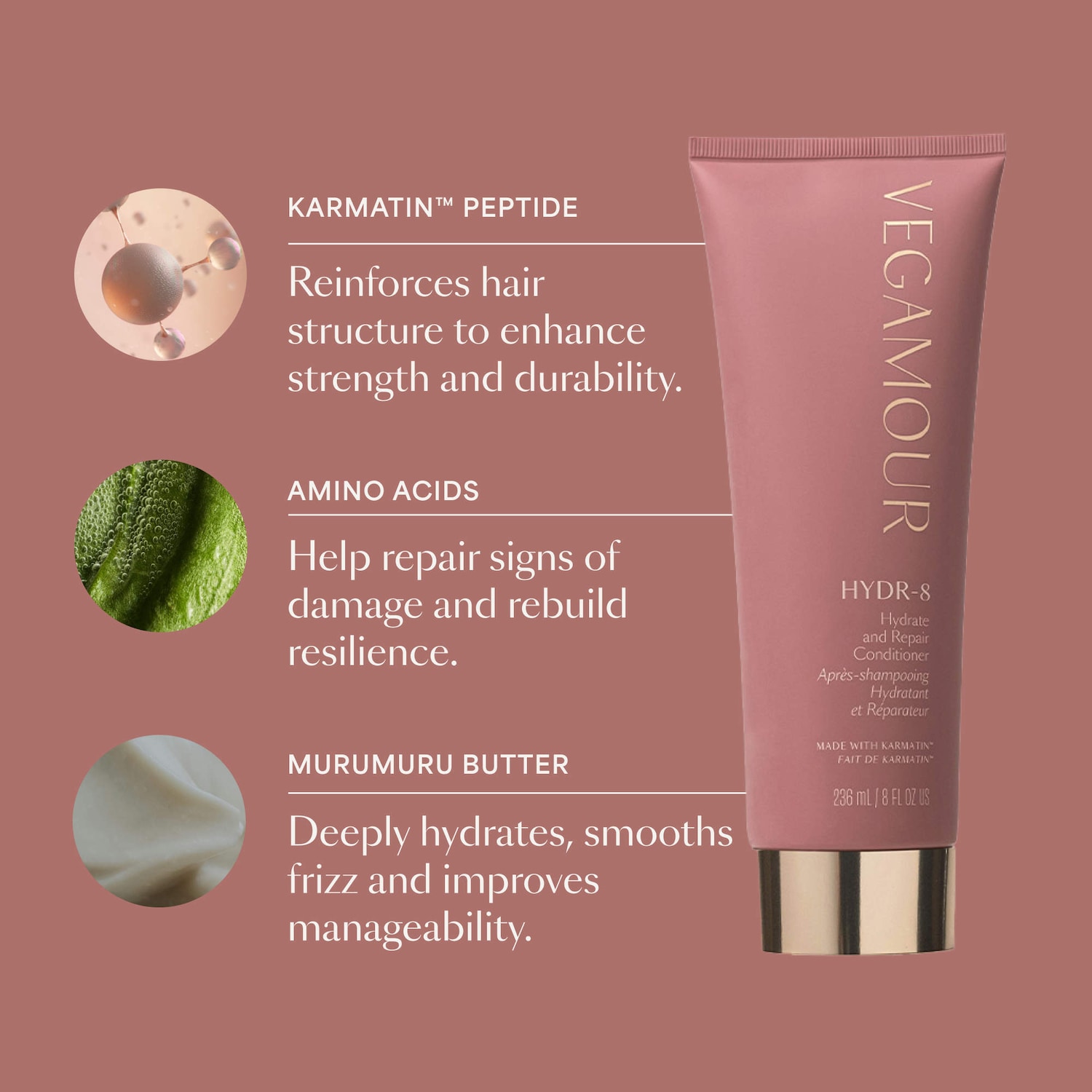 HYDR-8 Hydrate and Repair Conditioner for Dry, Damaged Hair