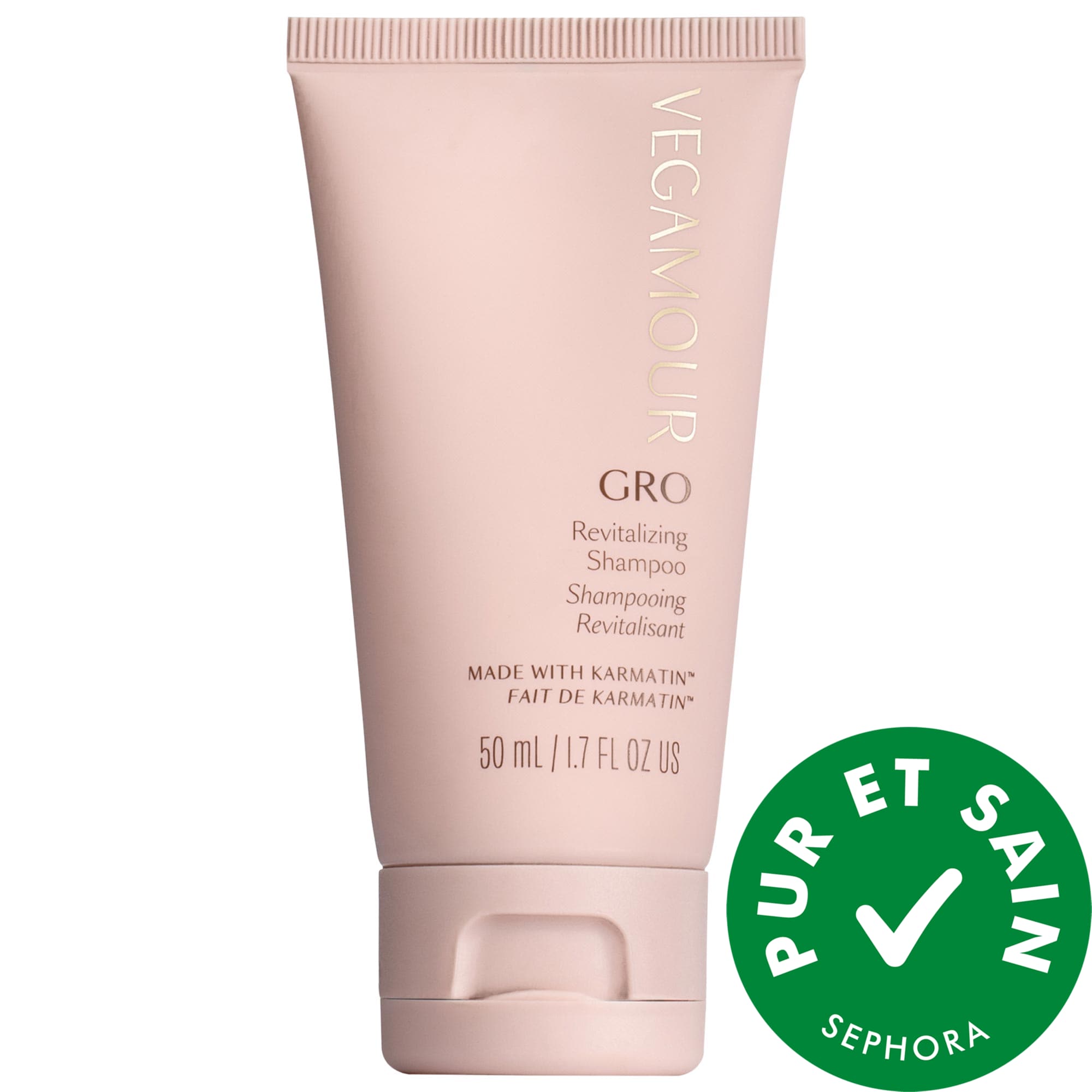Vegamour Mini shampoing revitalisant GRO pour cheveux clairsemés 1.7 oz / 50 ml