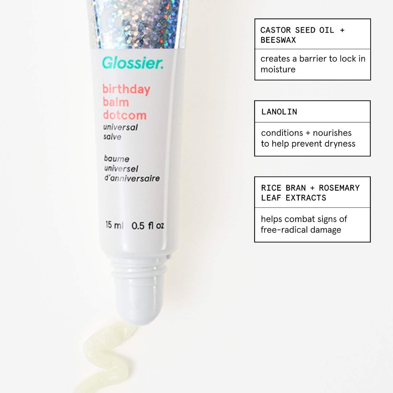 Бальзам для губ и кожи Glossier Balm Dotcom, цвет: Birthday — фото 4