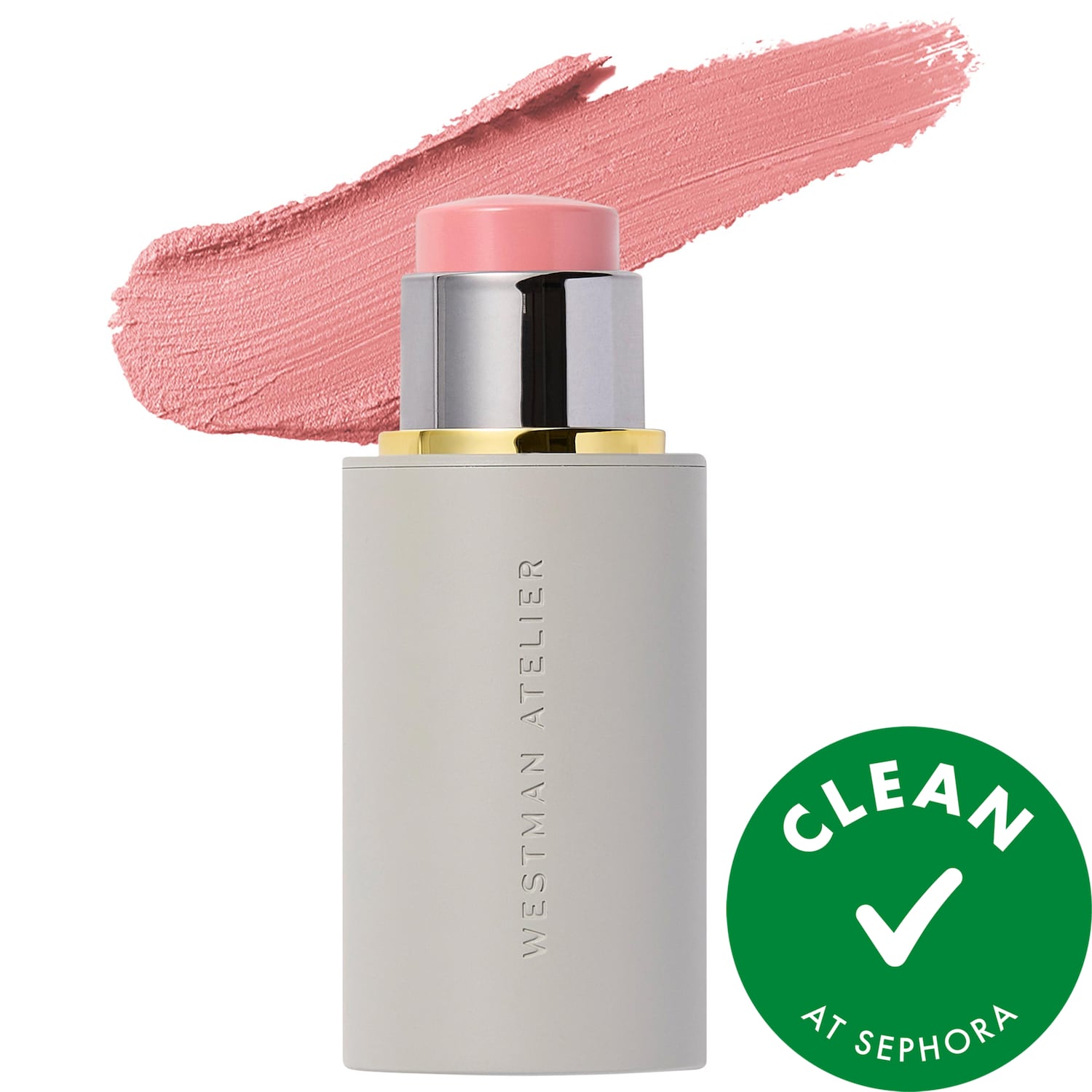 Westman Atelier Baby Cheeks Lip + Cheek Cream Blush Stick in Coquette
