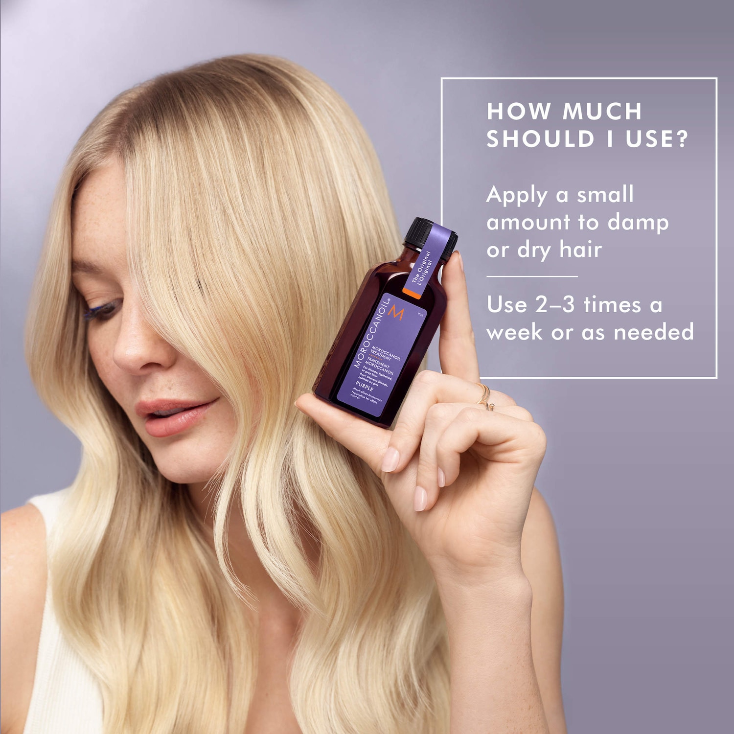Moroccanoil Treatment Purple Hair Oil for Blonde Hair