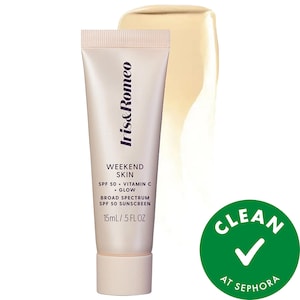 Mini Weekend Skin SPF 50 Instant Glow Tinted Mineral Sunscreen with Vitamin C + Niacinamide