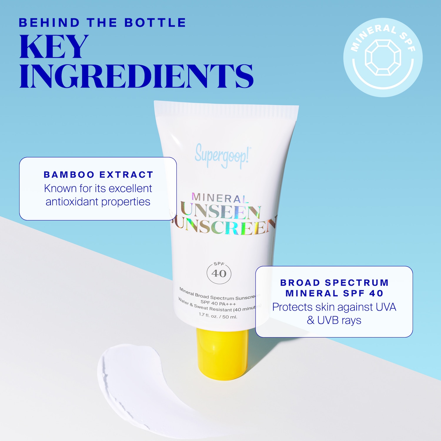 Минеральное солнцезащитное средство Supergoop! Mineral Unseen SPF 40 — фото 5