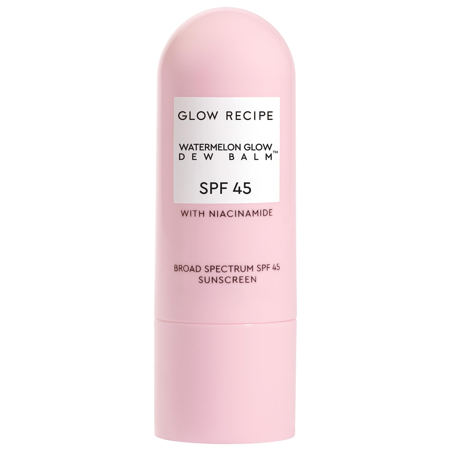 Солнцезащитный стик для лица с ниацинамидом Glow Recipe Watermelon Glow Dew Balm SPF 45 — фото 1