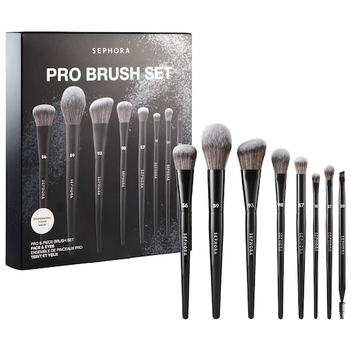 Набор из 8 профессиональных кистей для лица и глаз Sephora Collection Pro