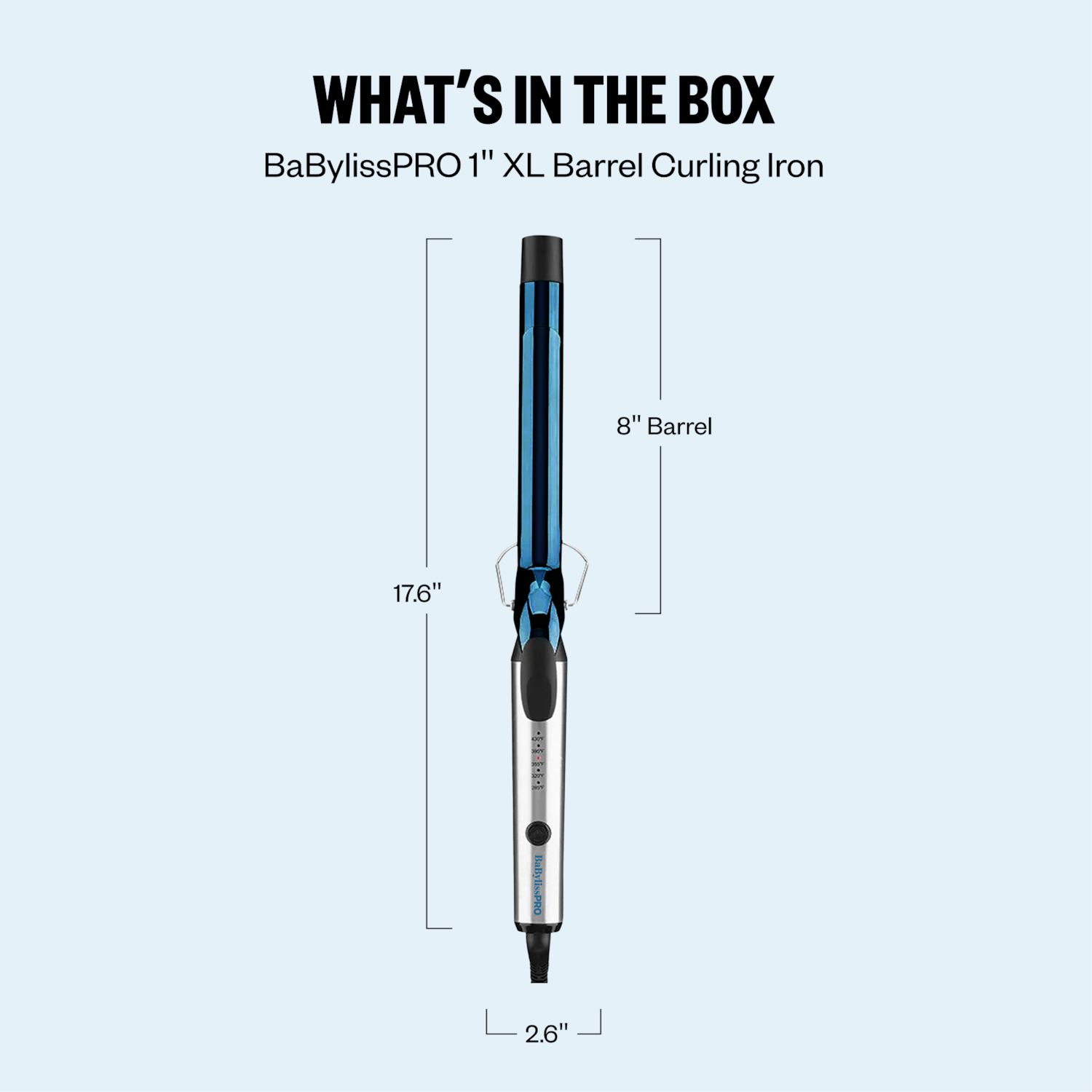 Плойка BaBylissPRO Nano Titanium 1" с удлинённым стержнем — фото 7