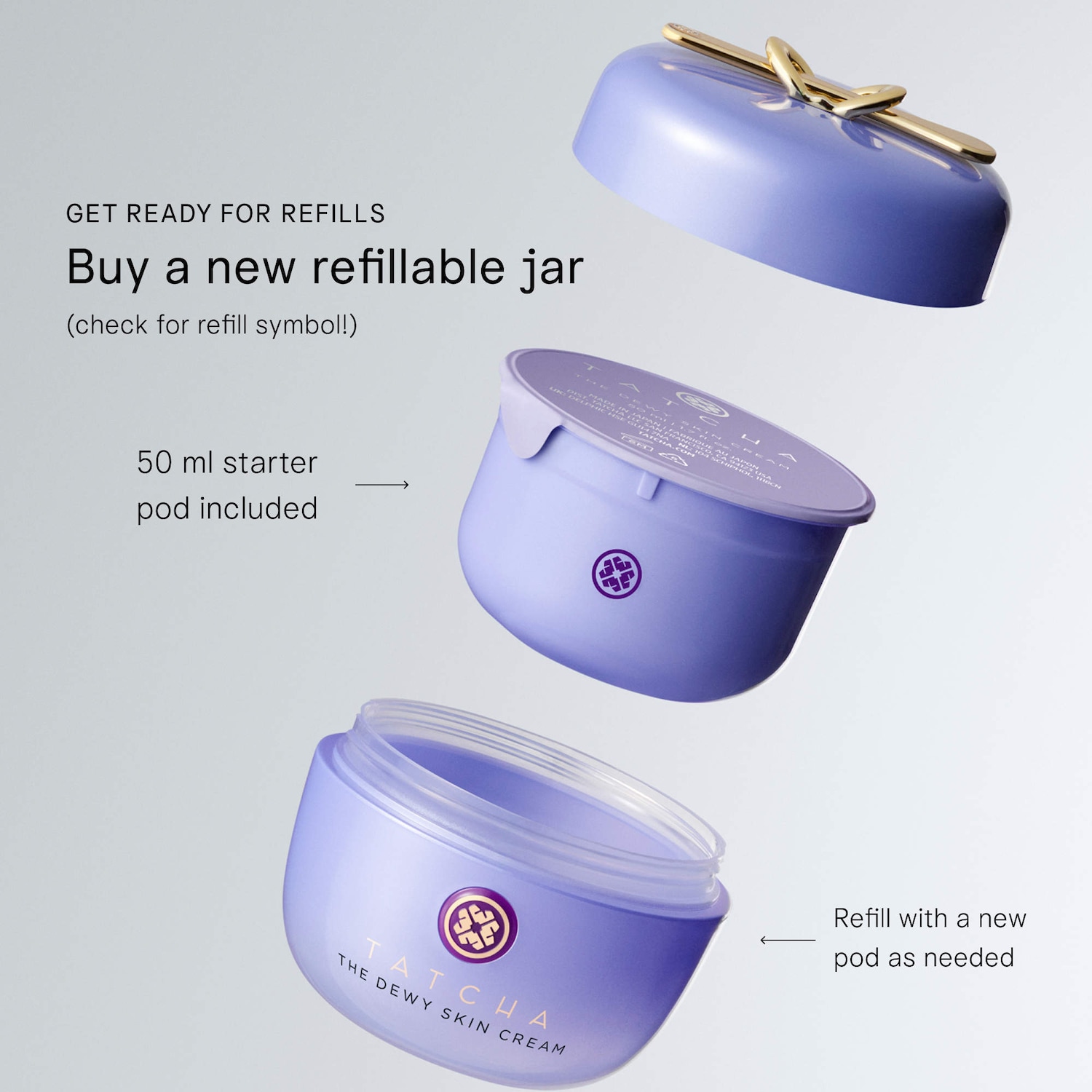 The Dewy Skin Cream Plumping & Hydrating Refillable Moisturizer