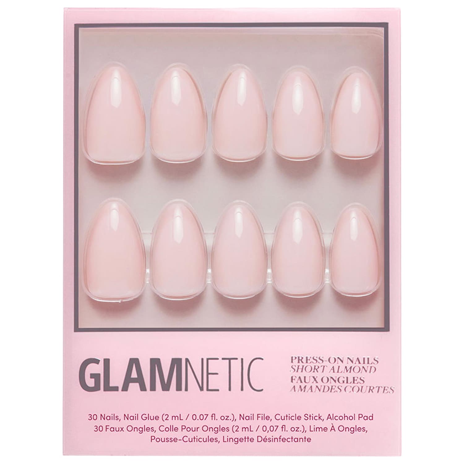 Набор накладных ногтей Glamnetic Press-On, цвет: Розовый — фото 1