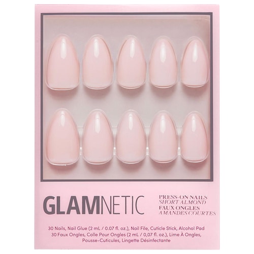 Набор накладных ногтей Glamnetic Press-On, цвет: Розовый