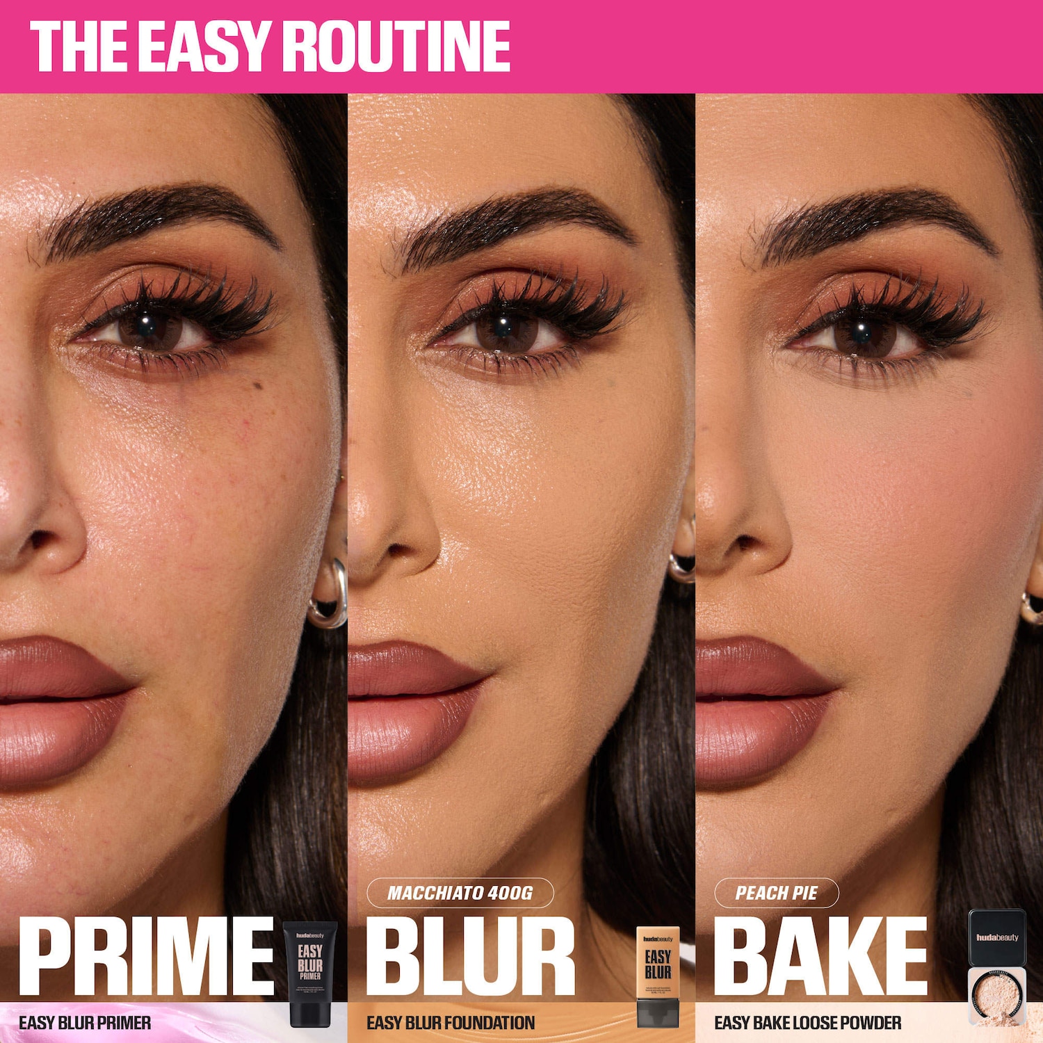 Easy Blur Natural Airbrush Foundation with Niacinamide - HUDA