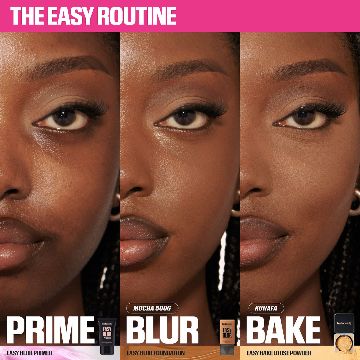 Easy Blur Natural Airbrush Foundation with Niacinamide - HUDA