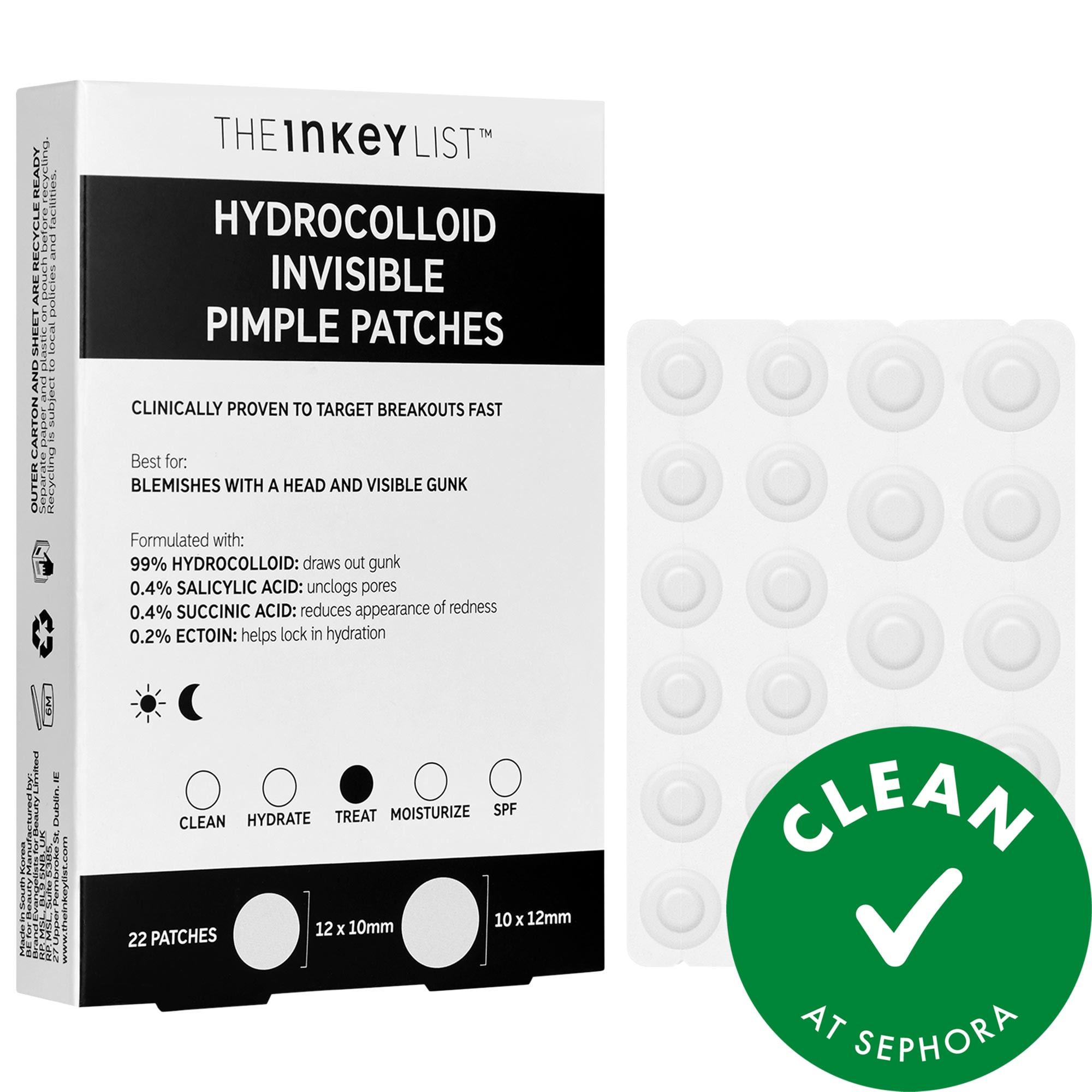 Thumbnail of The INKEY List Hydrocolloid Invisible Pimple Patches + Salicylic Acid