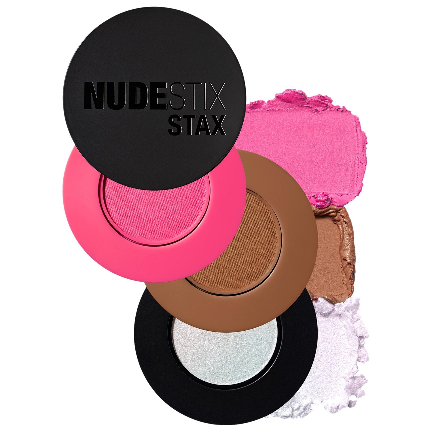 Набор из 3 бальзамов-румян Nudestix Sunpink Glow Stax — фото 1