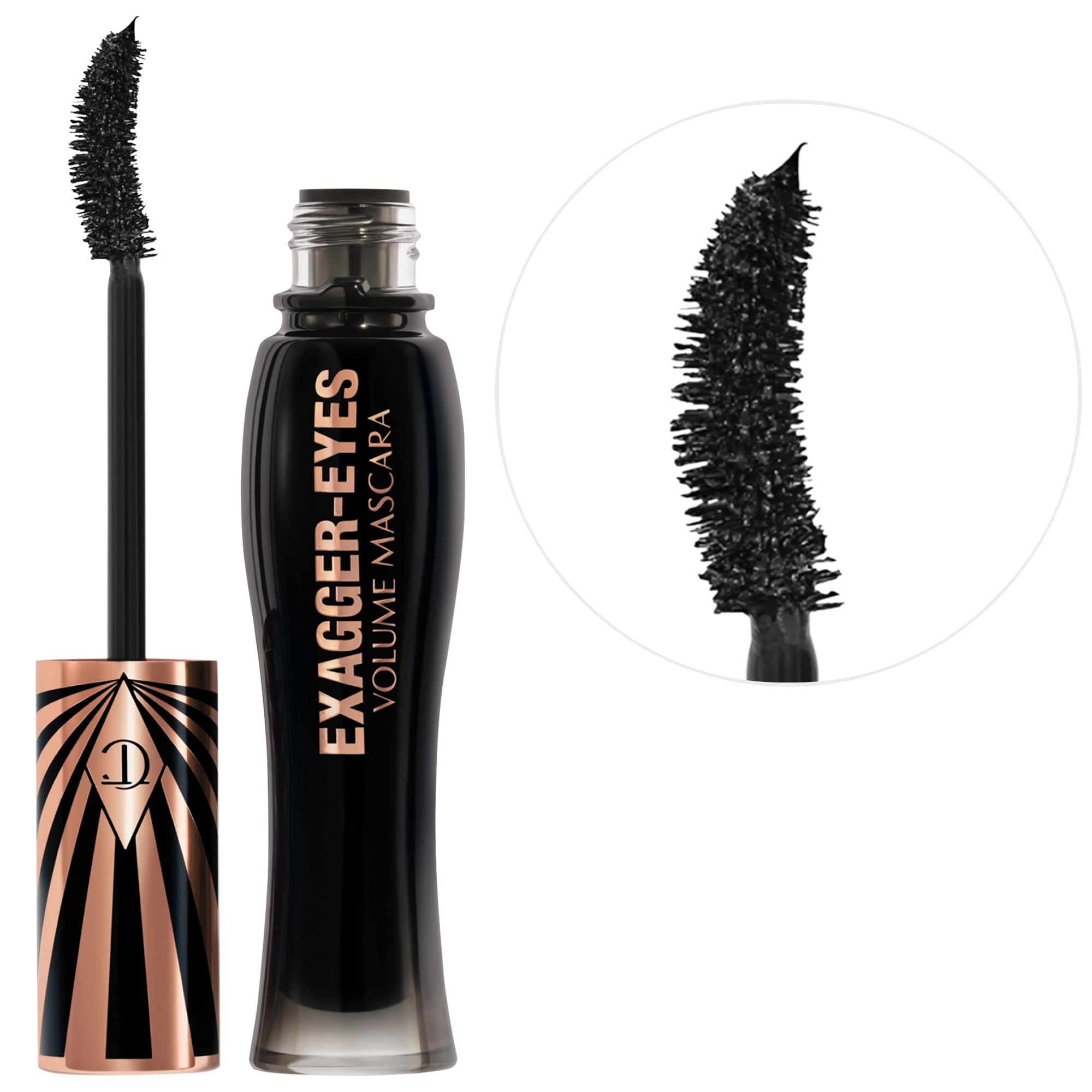 Charlotte Tilbury Exagger-eyes Volumizing and Curling Mascara Exagger-black 0.28 oz / 10 mL