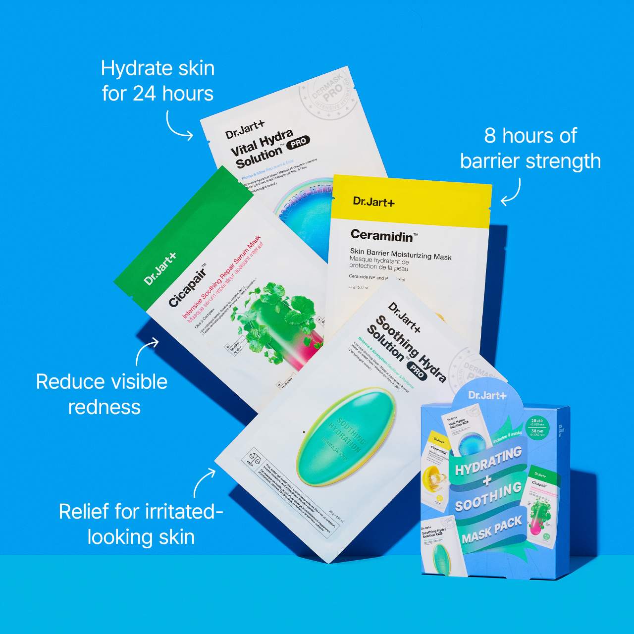 Hydrating & Soothing Face Mask Value Set - Dr. Jart+ | Sephora