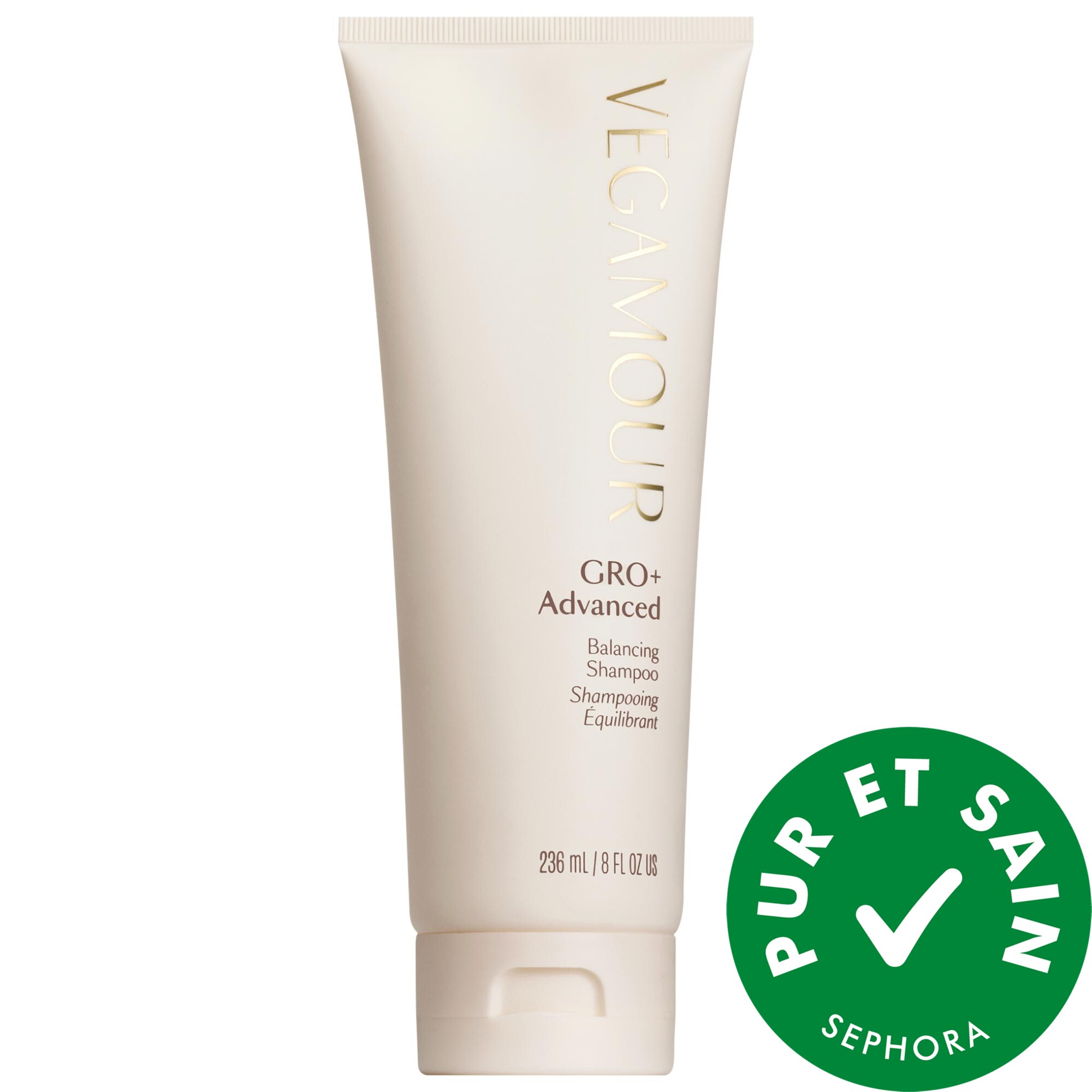 Vegamour Shampooing équilibrant GRO+ Advanced pour cheveux très clairsemés 8 oz / 236 ml
