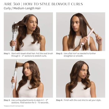 How To Fake A Blowout With A Hair Straightener Aire 360 Ceramic