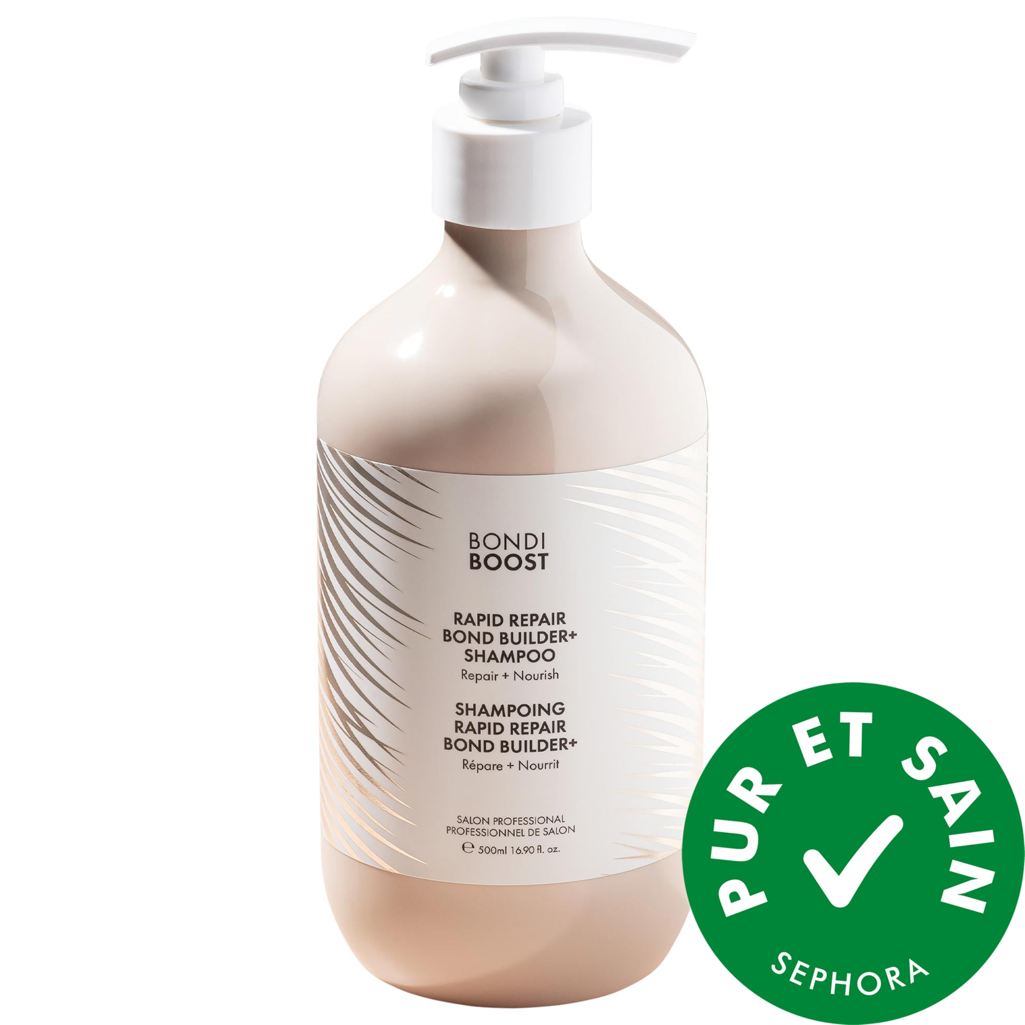 BondiBoost Shampoing pour cheveux endommagés Rapid Repair Bond Builder+ 16.9 oz / 500 ml