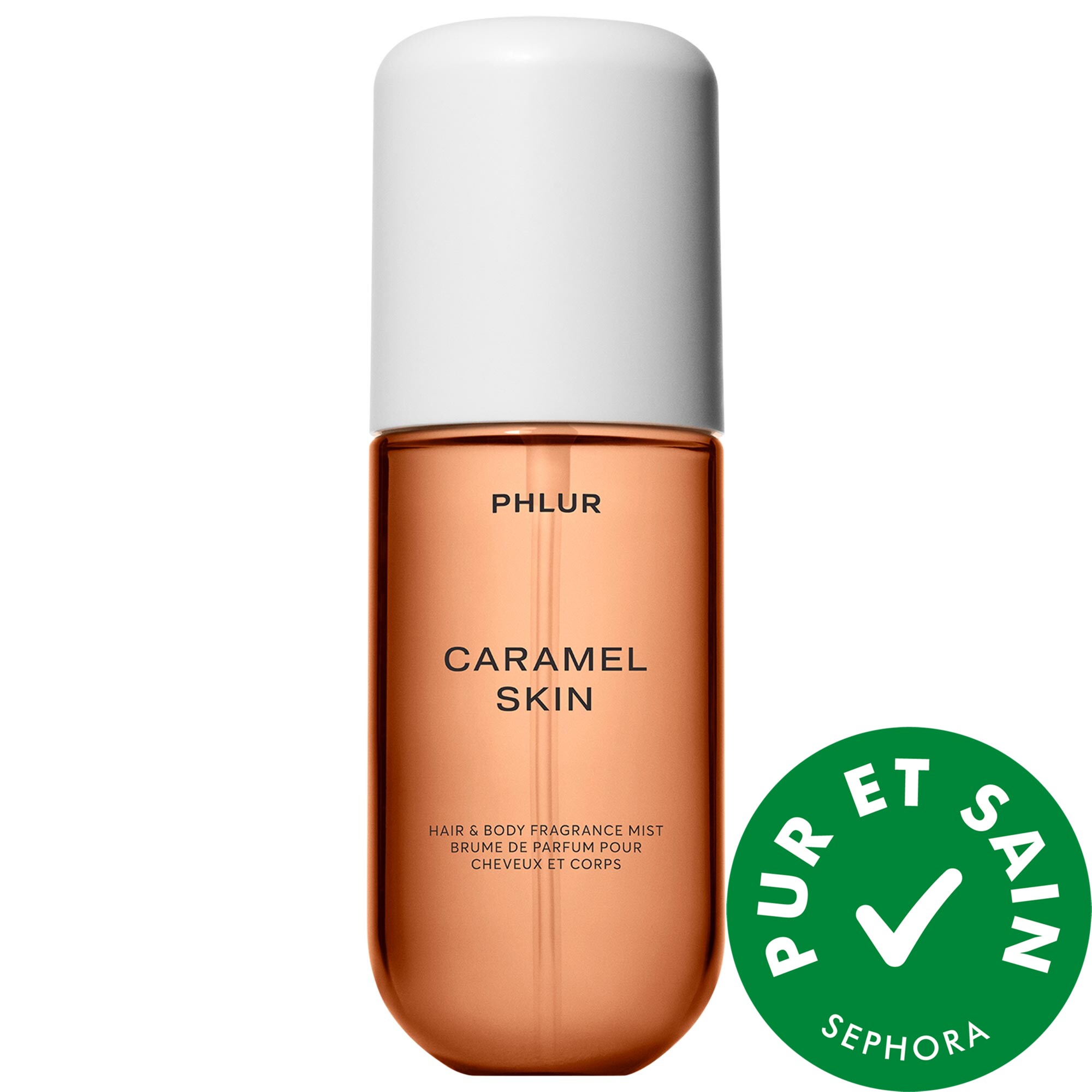 PHLUR Minibrume parfumée pour le corps et les cheveux Caramel Skin 3 oz vaporisateur