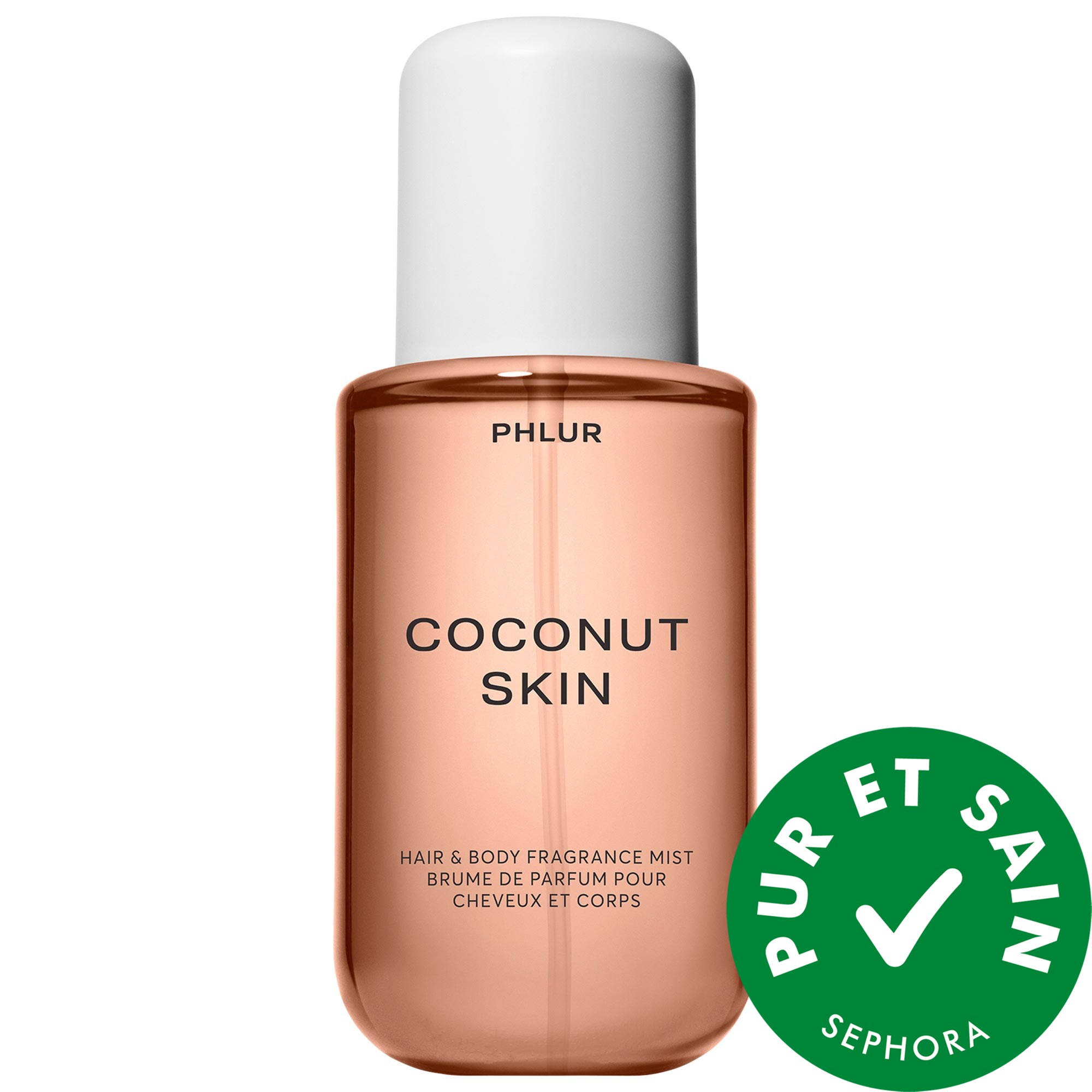 PHLUR Brume parfumée pour le corps et les cheveux Coconut Skin 8 oz vaporisateur