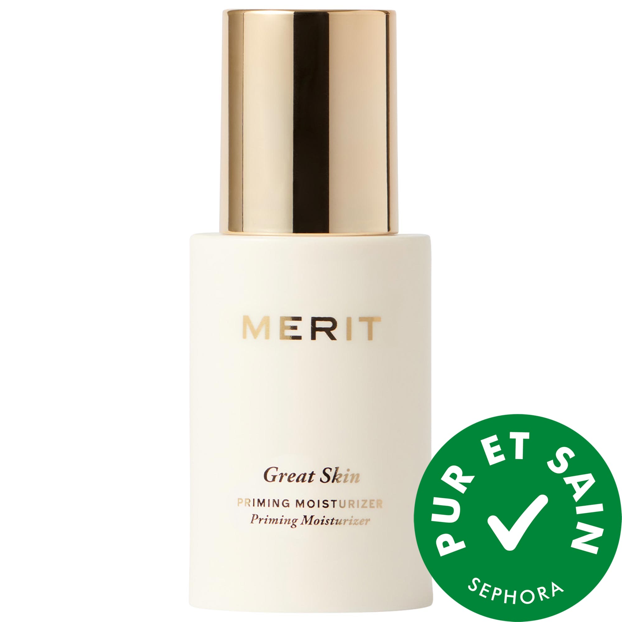 MERIT Crème hydratante raffermissante et base Great Skin avec peptides et acide hyaluronique 1.69 oz / 50 mL 1.69 oz / 50 mL