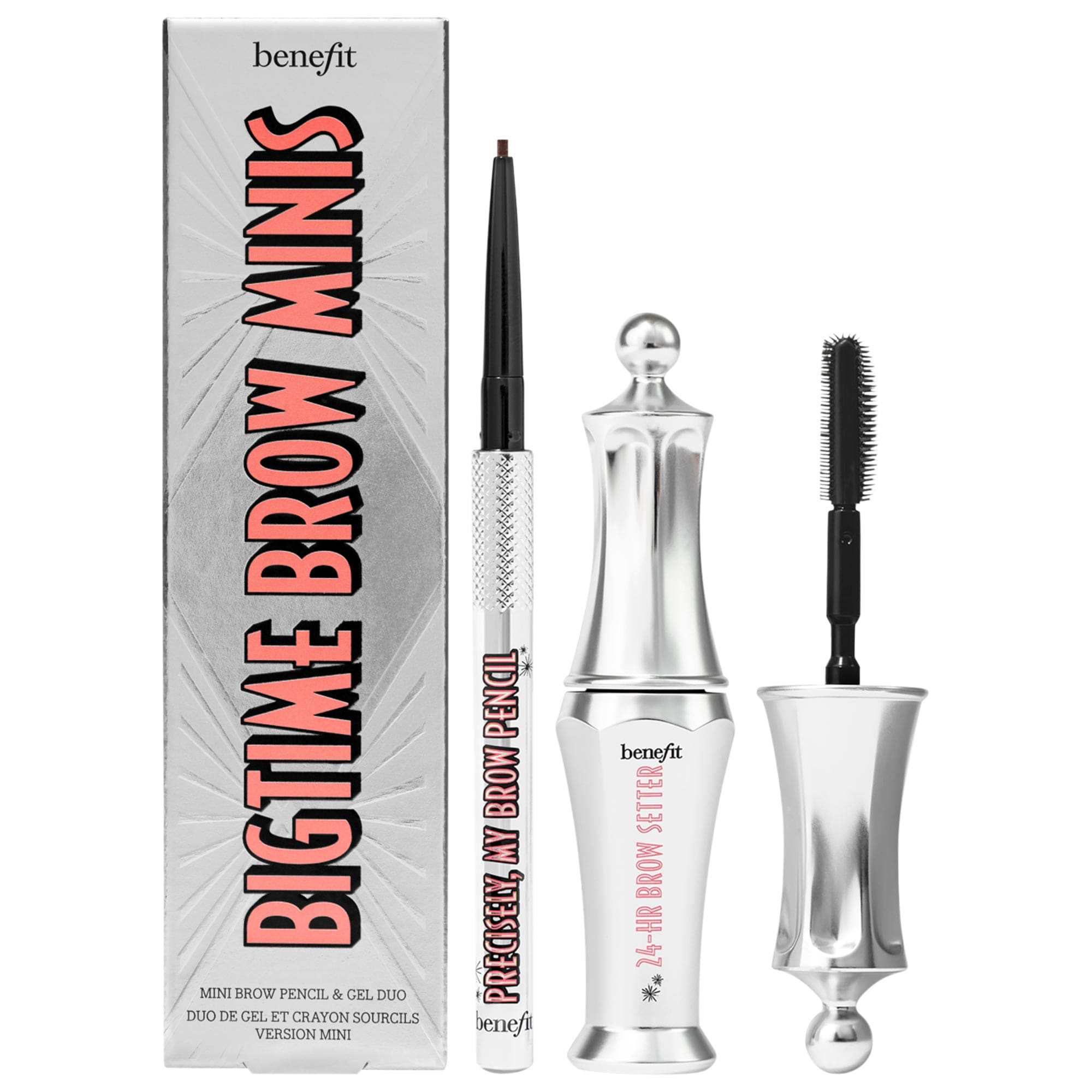 Benefit Cosmetics Mini Bigtime Brow Pencil And Brow Gel Set Shade 5