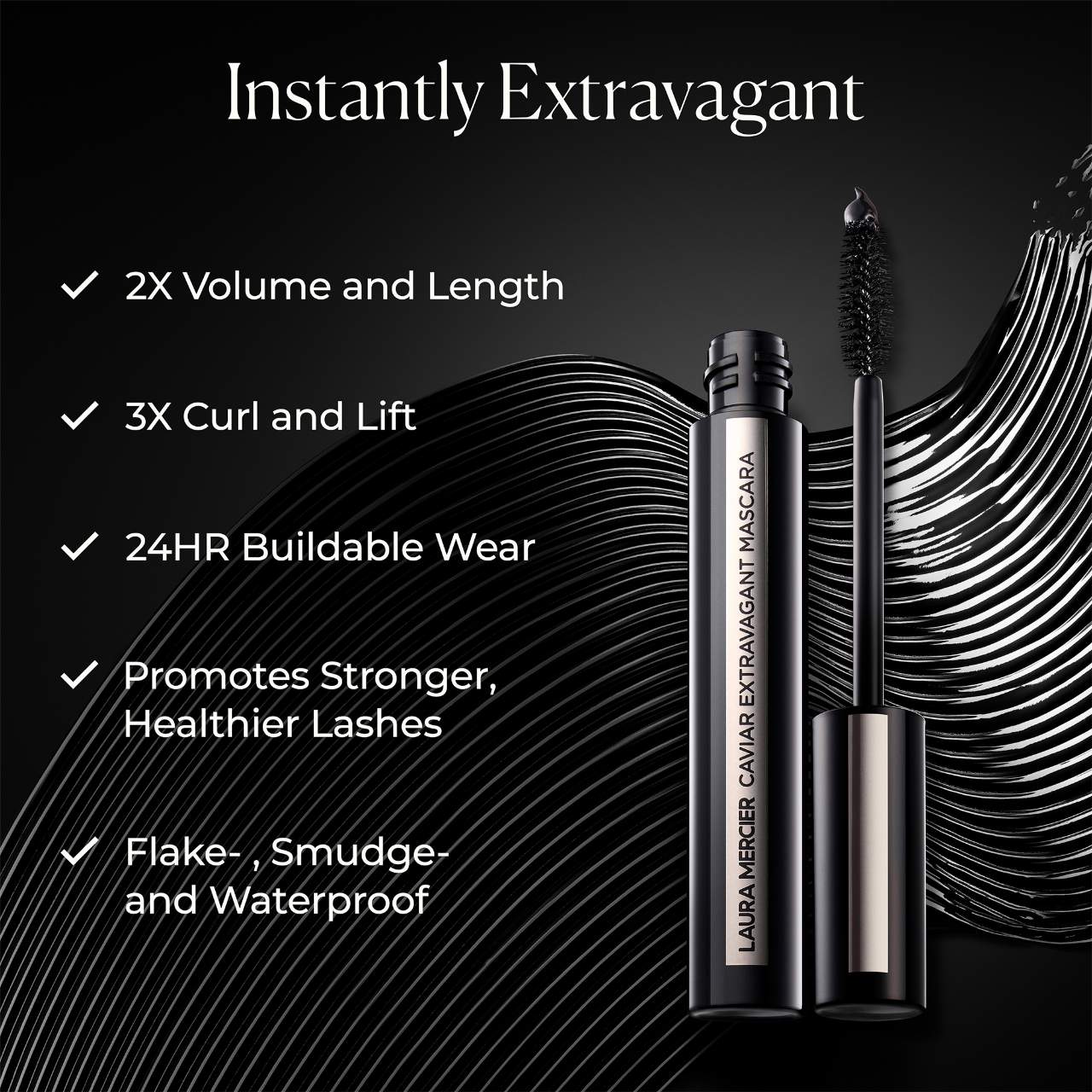 Тушь для объема и длины ресниц Laura Mercier Caviar Extravagant — фото 4